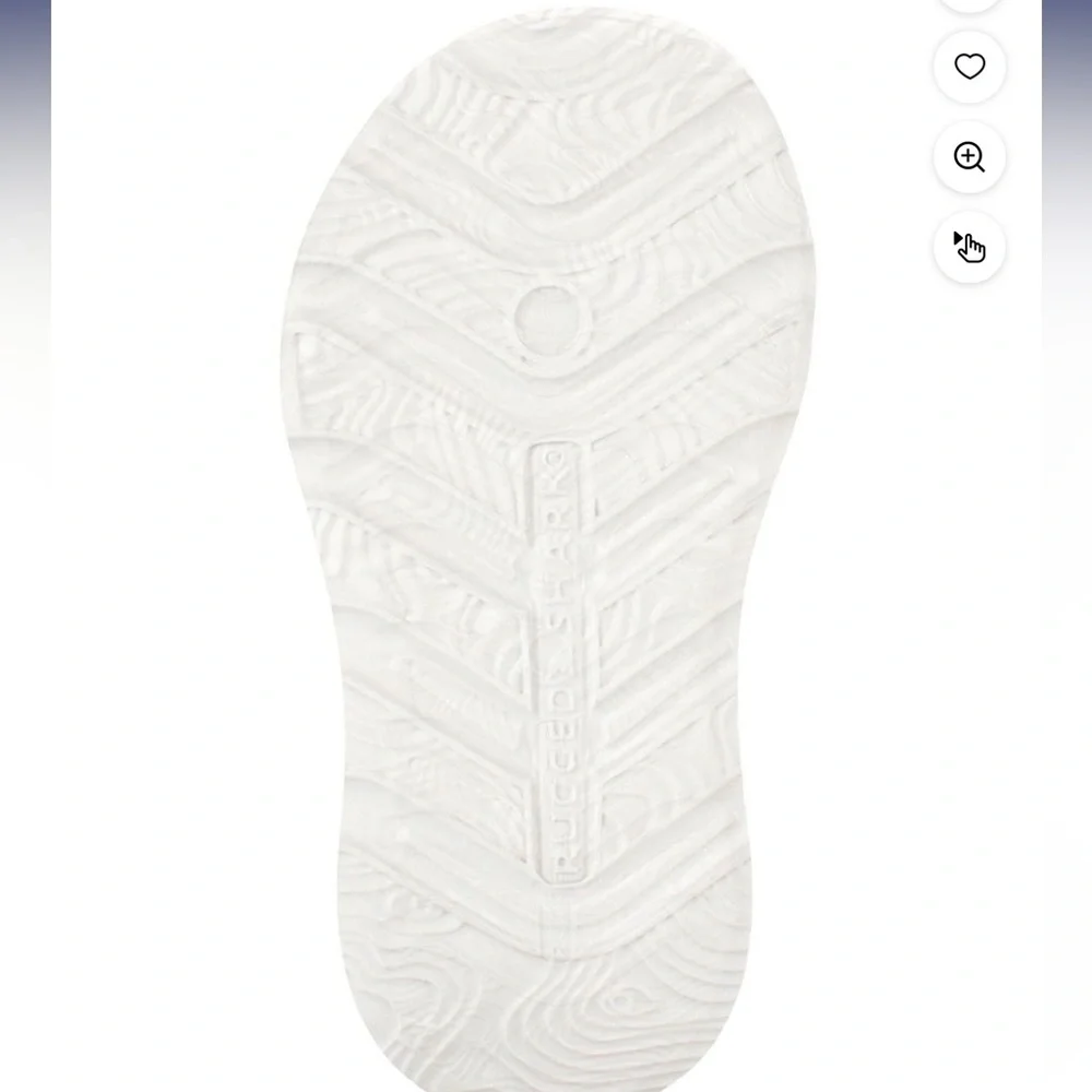 Rugged Shark Kids white Water Shoes